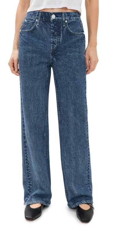 rag & bone Miramar Wide Leg Sweatpants Topaz