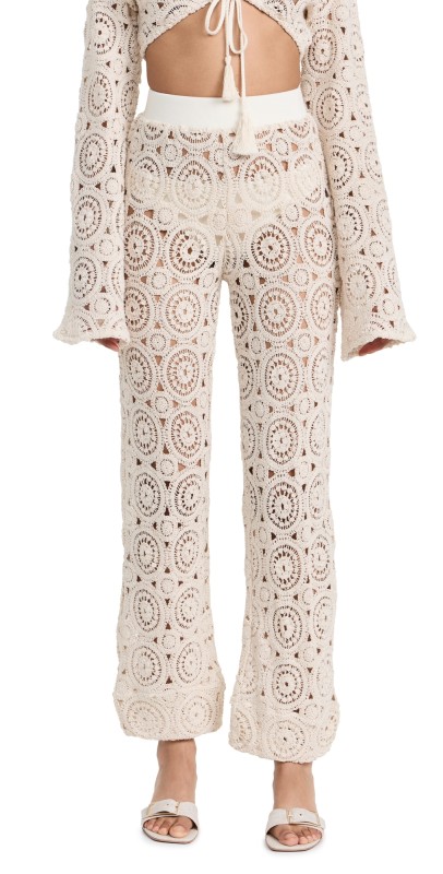 Elexiay Mide Pants Beige