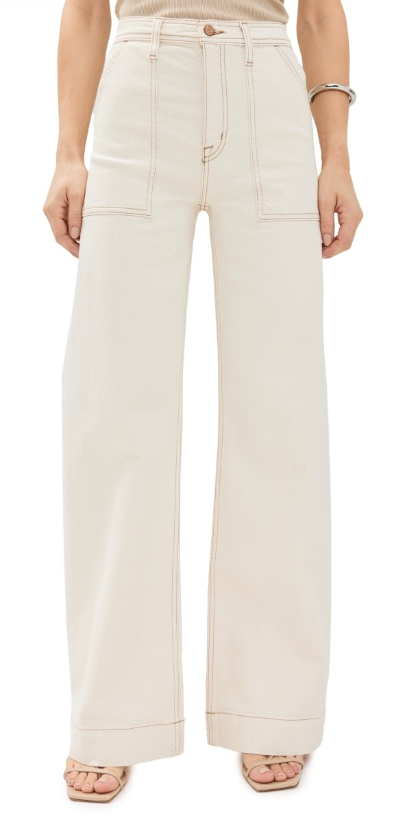 Pistola Denim Penny Utility Pants Ecru