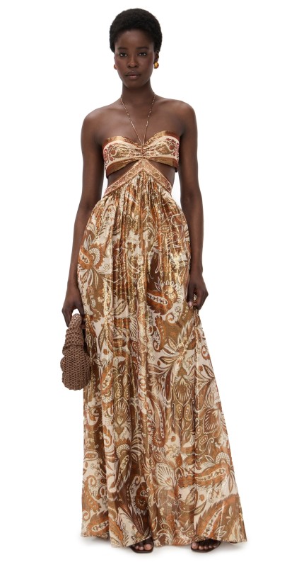 Retrofête Kimmy Dress Terracotta Paisley