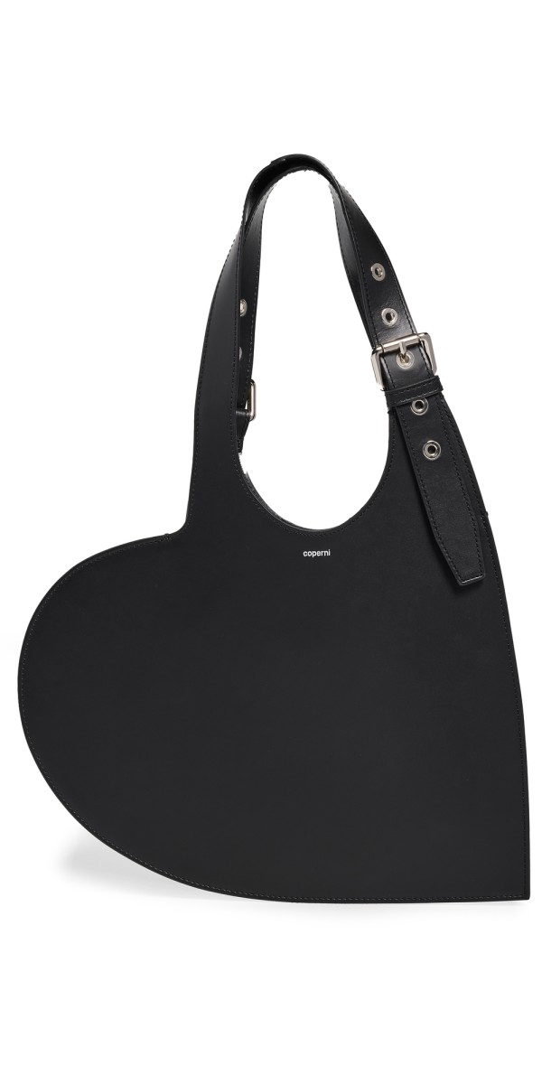 Coperni Belt Heart Tote Bag Black