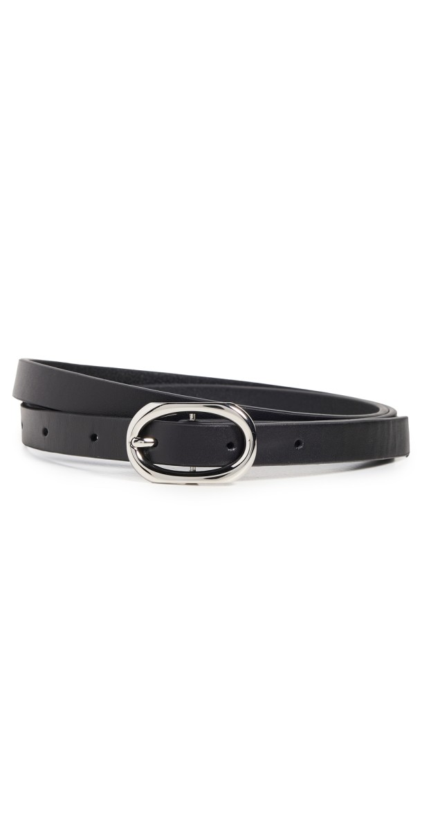 ANINE BING Mini Signature Link Belt Black