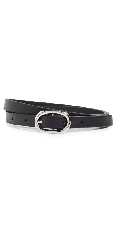 ANINE BING Mini Signature Link Belt Black