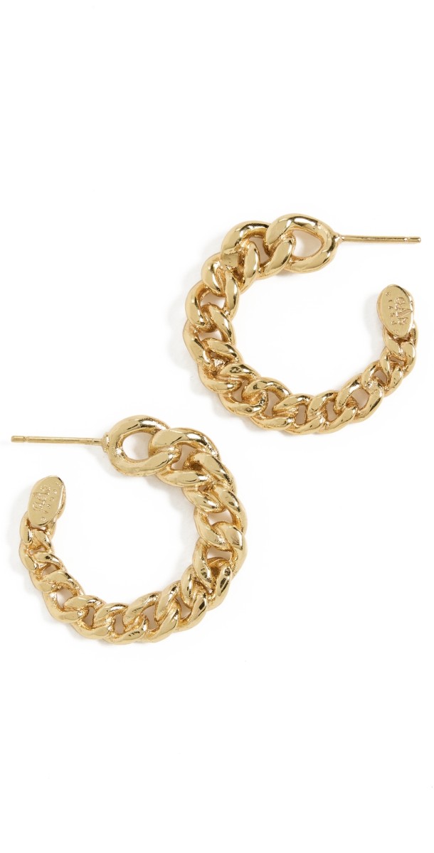 GAS Bijoux Bronxy Creole O Earrings Gold