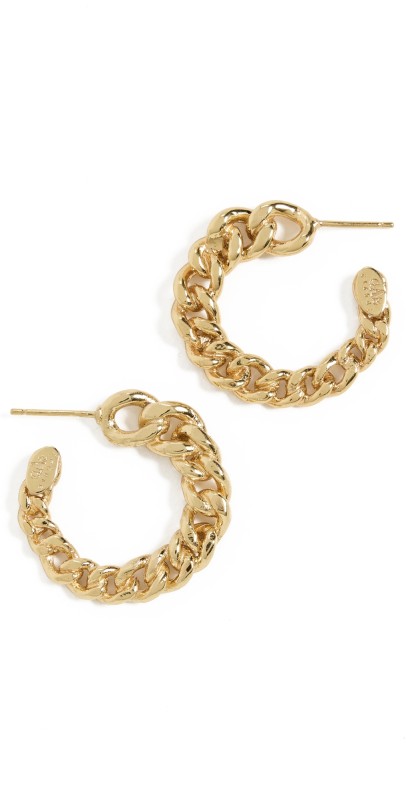 GAS Bijoux Bronxy Creole O Earrings Gold