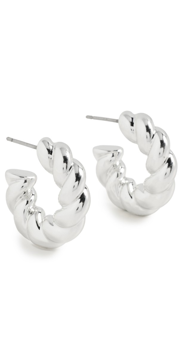 Roxanne Assoulin The Rope Chain Earrings Dark Silver