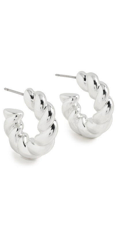 Roxanne Assoulin The Rope Chain Earrings Dark Silver