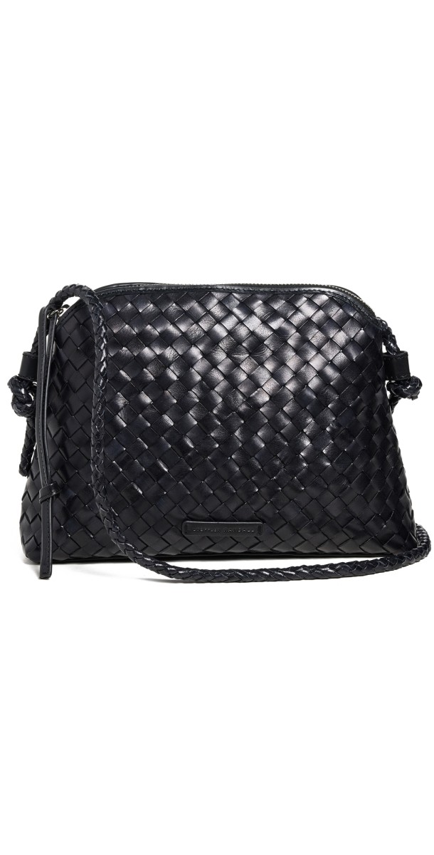 Loeffler Randall Mallory Woven Crossbody Bag Black