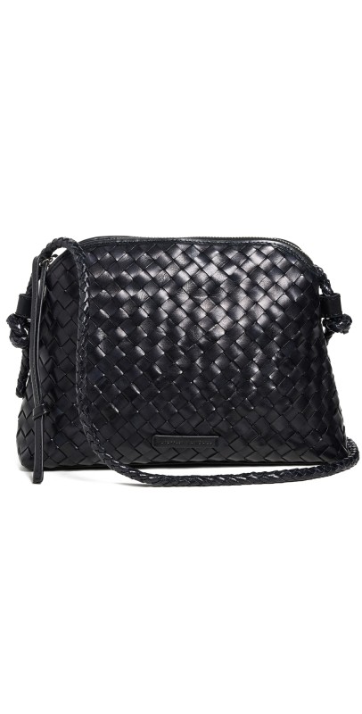 Loeffler Randall Mallory Woven Crossbody Bag Black
