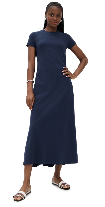 Proenza Schouler White Label Noelle Dress in Jersey Dark Ink