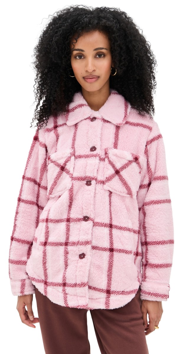 PJ Salvage Let'S Get Cozy Jacket Baby Pink