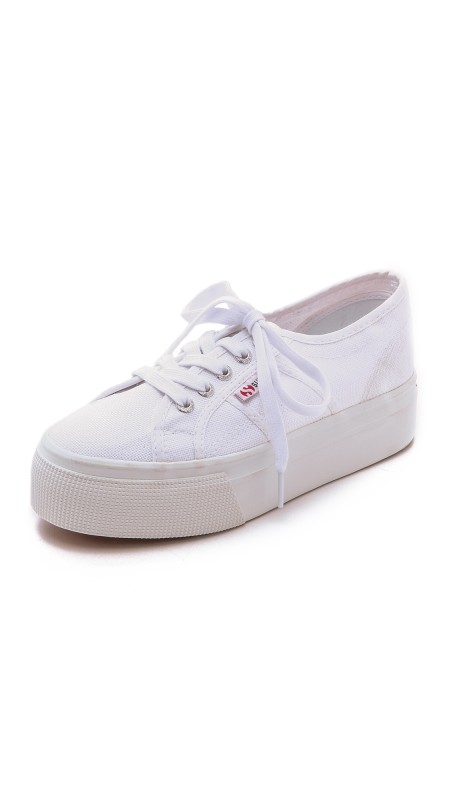 Superga Platform Sneakers White