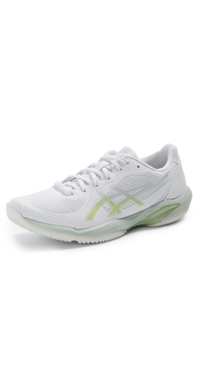 Asics Solution Swift FF 2 Tennis Sneakers White/Lichen Rock