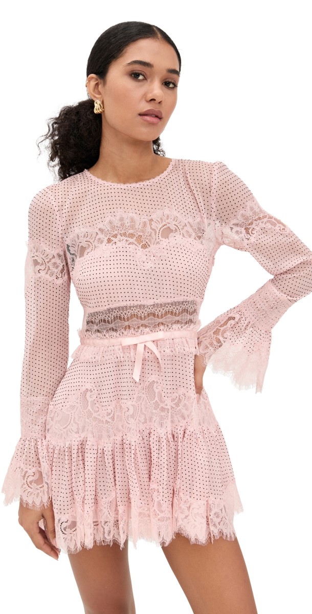 LoveShackFancy Sevilla Dress Pink Nude