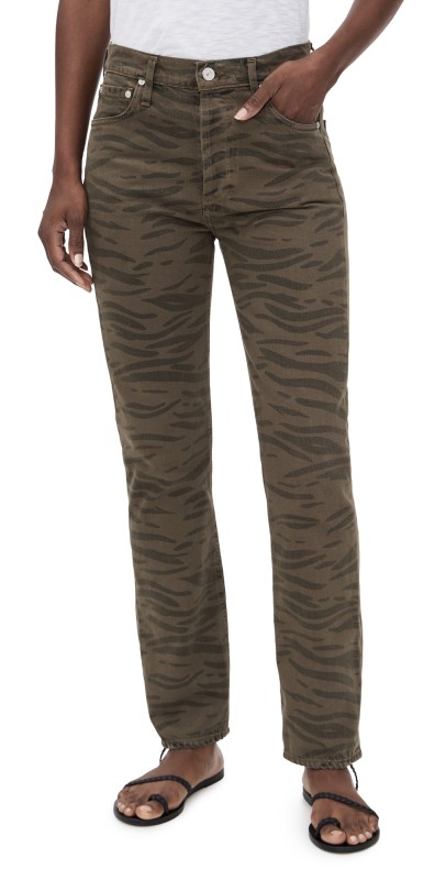 Citizens of Humanity Blaine Vintage Straight Jeans Olivine Zebra