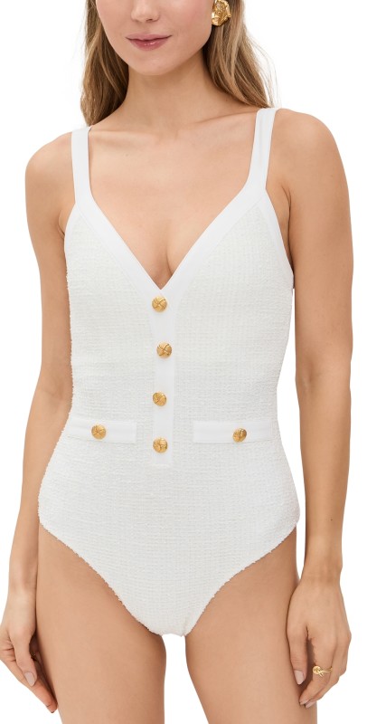 Beach Riot Eloise One Piece I Do Ivory