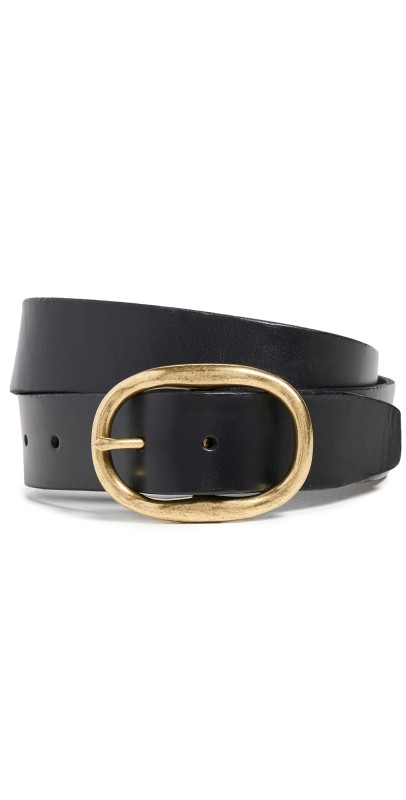 Madewell Oval Buckle Belt Coffee Bean