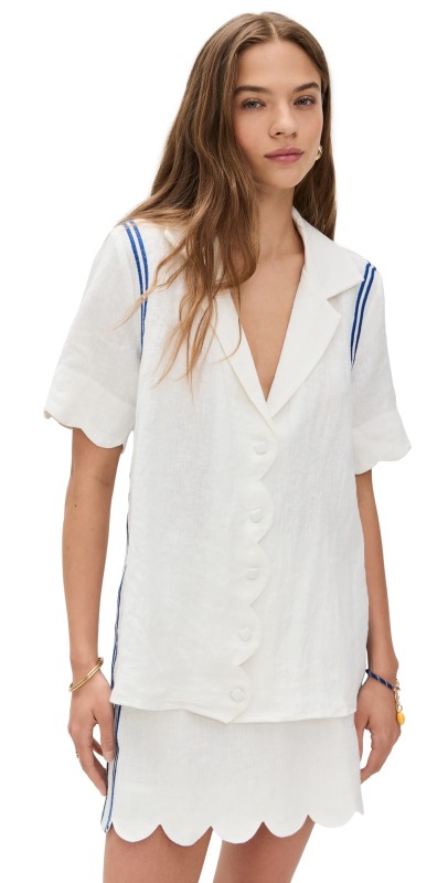 VRG GRL Gigi Linen Shirt Vienna