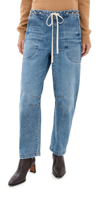 TWP Jetties Beach Pants with Drawstring Vintage Wash