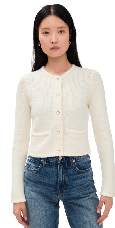 Joe's Jeans The Talia Cardigan Jacket Ecru
