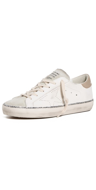 Golden Goose Super-star Skate With Edge Around Leather Sneakers White/Ice/Silver/Beige