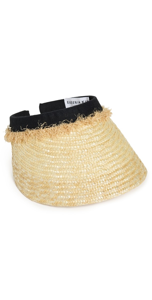 Eugenia Kim Christy Visor Natural/Black
