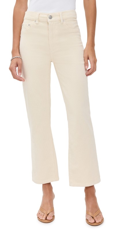 DL1961 Patti Straight High Rise Ankle Corduroy Jeans Manilla (Corduroy)
