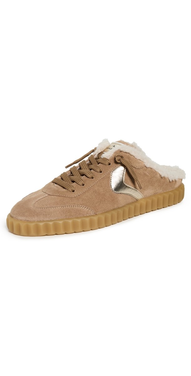 Voile Blanche Ines Fur Mules Light Brown