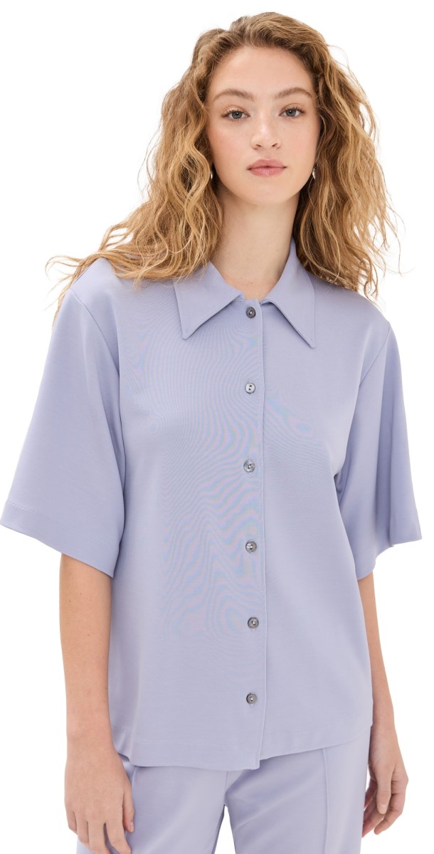 Bite Studios Jersey Short Sleeve Shirt Hyacinth