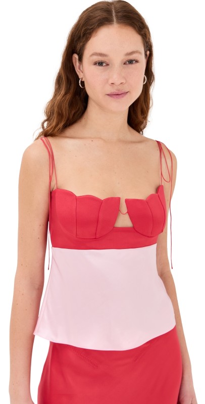 Anna October Gwyneth Top Red/Light Pink
