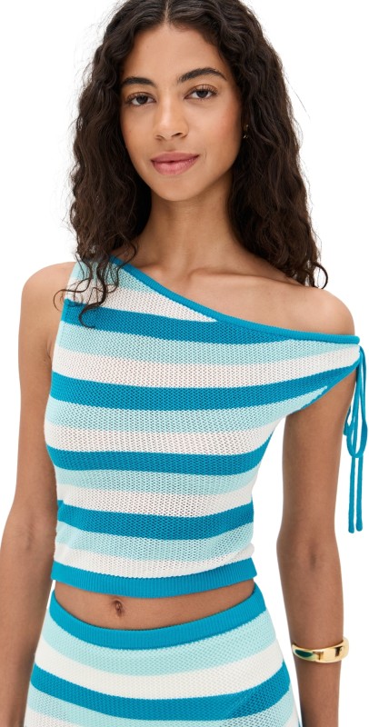Seven Wonders Hazel Top Blue Multi