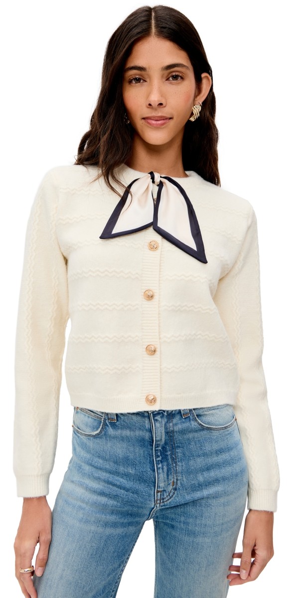 Line & Dot Agnes Scarf Sweater Cream