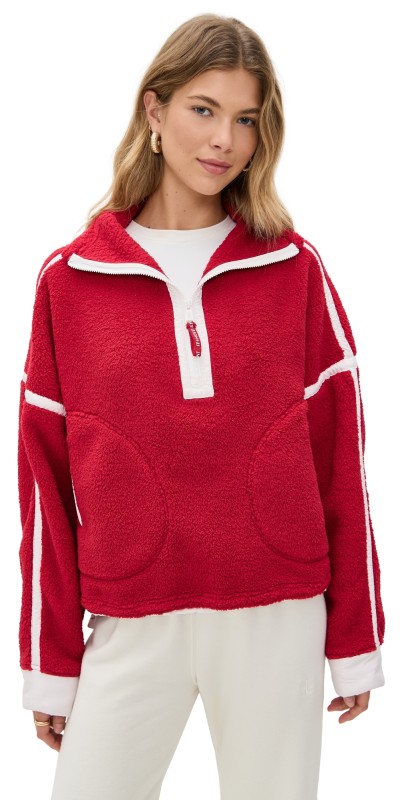 FP Movement Mountain High 1/2 Zip Pullover Winterberry Combo