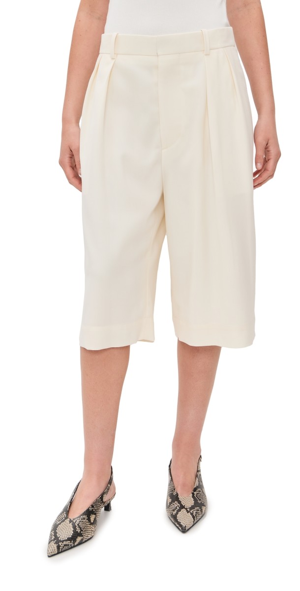 WARDROBE. NYC Low Rise Shorts Off White