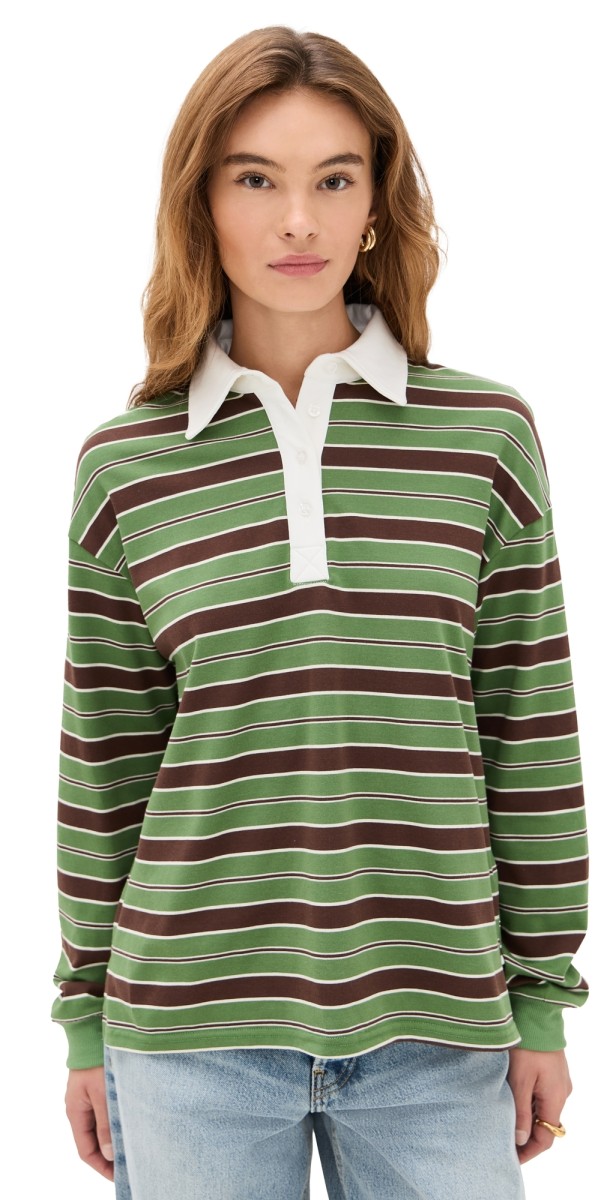 Bailey Rose Rugby Shirt Olive
