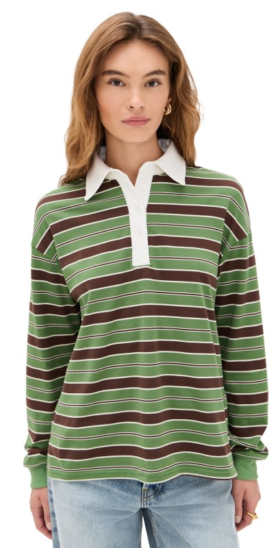 Bailey Rose Rugby Shirt Olive
