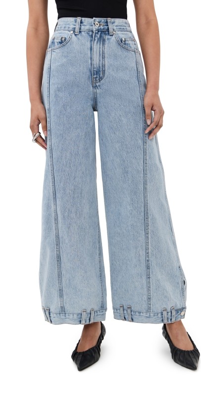 ROKH Palindrome Denim Jeans Light Blue