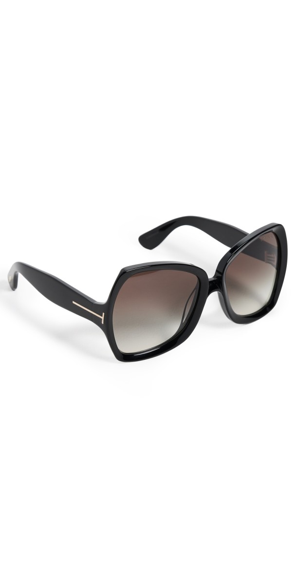 Tom Ford Jerry Sunglasses Shiny Black/Gradient Smok