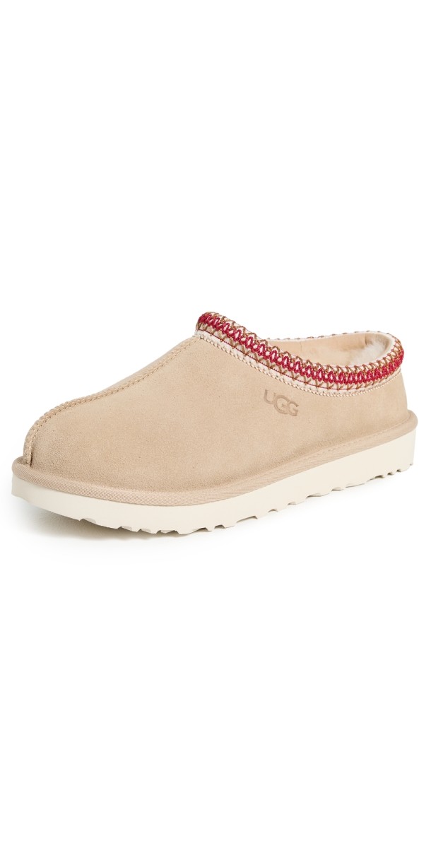 UGG Tasman II Slippers Sand/Dark Cherry