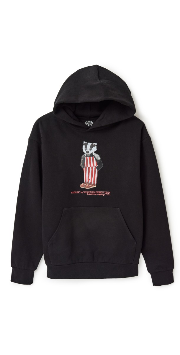 Wisconsin Design Team Badger Bear Hoodie Black