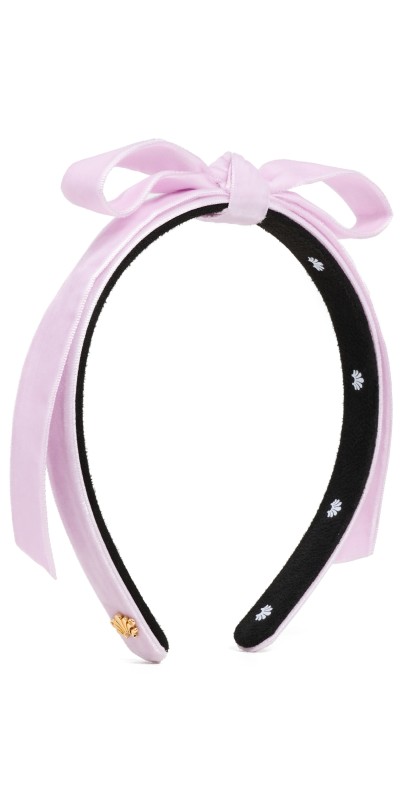 Lele Sadoughi Bardot Slim Velvet Headband Orchid 500