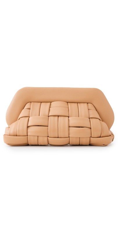 Themoire Bios Weaved Clutch Macadamia