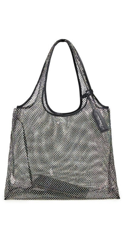 3.1 Phillip Lim Fine Crystal Mesh Market Tote Black