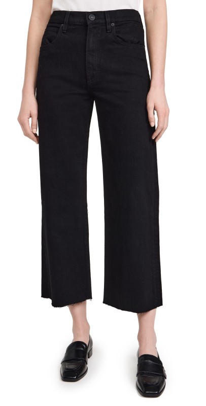 SLVRLAKE Grace Crop Jeans Jet Black