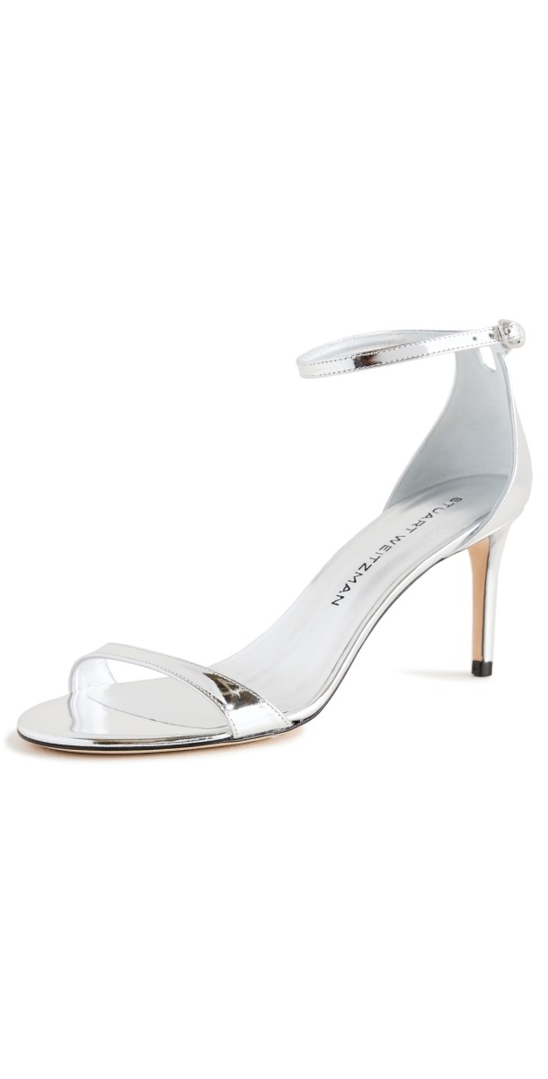 Stuart Weitzman Nudistarc Sandals 75mm Silver