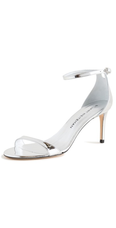 Stuart Weitzman Nudistarc Sandals 75mm Silver