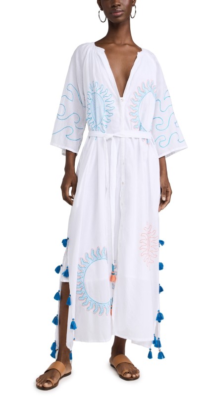 Guadalupe Design Sun Kimono White