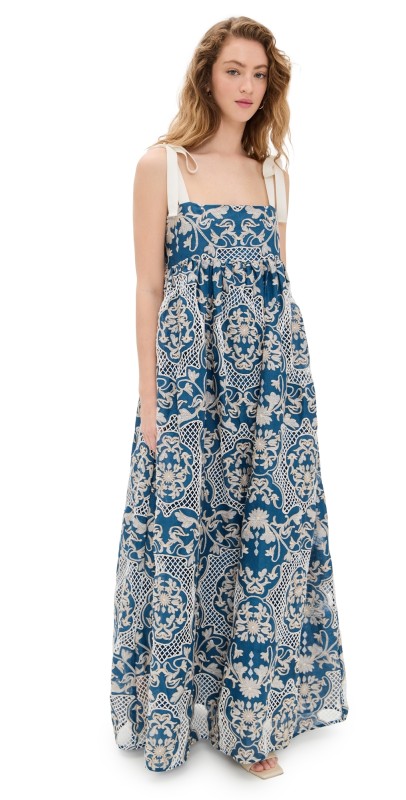 Agua by Agua Bendita Verbena Ribbons Dress Multicolor