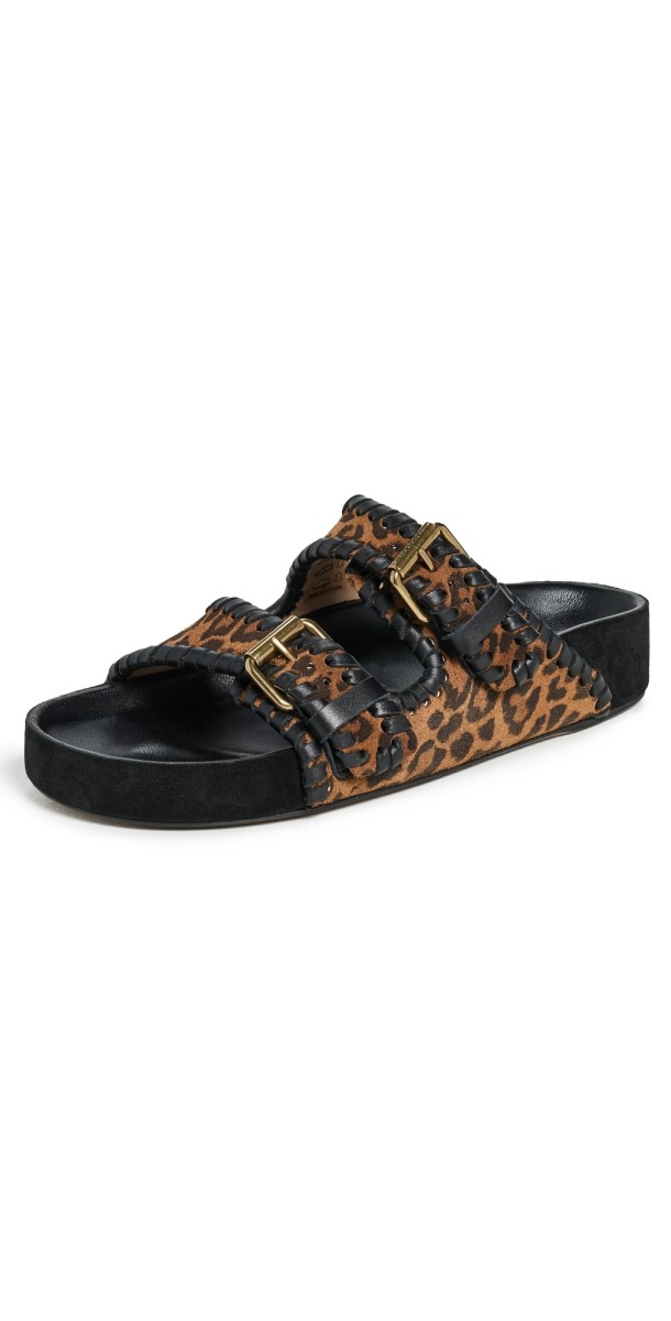 Isabel Marant Lennyo Sandals Leopard