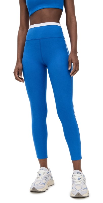 Beyond Yoga Spacedye Trophy High Waisted Midi Leggings Court Blue Heather/Cloud